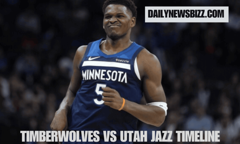 timberwolves vs utah jazz timeline