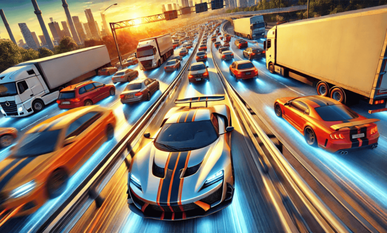 traffic jam 3d