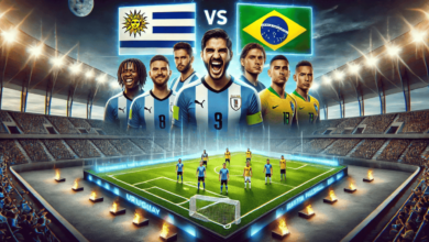 uruguay national football team vs brazil national football team lineups