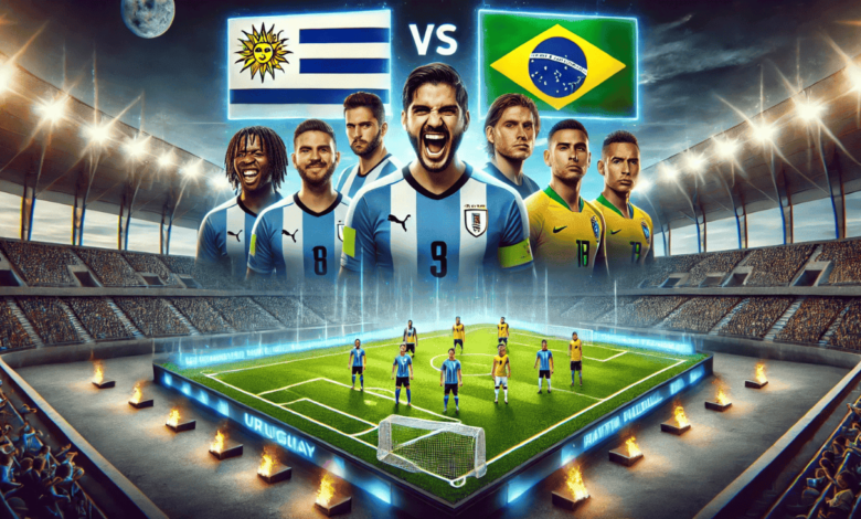 uruguay national football team vs brazil national football team lineups